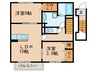 プライムコート 2LDKの間取り