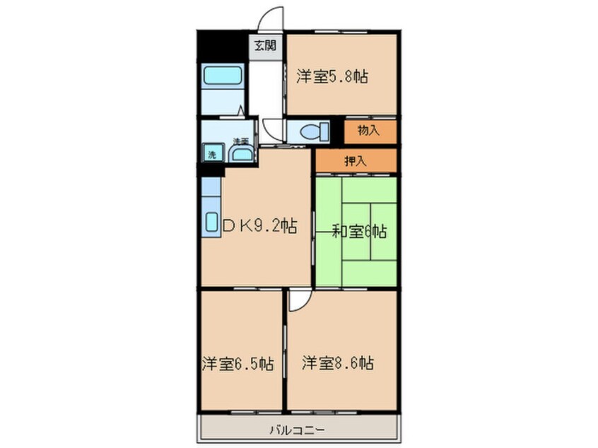 間取図 アーバンコート入場