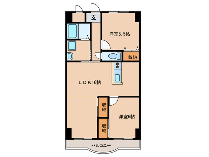 間取図 天神山マンション１号館