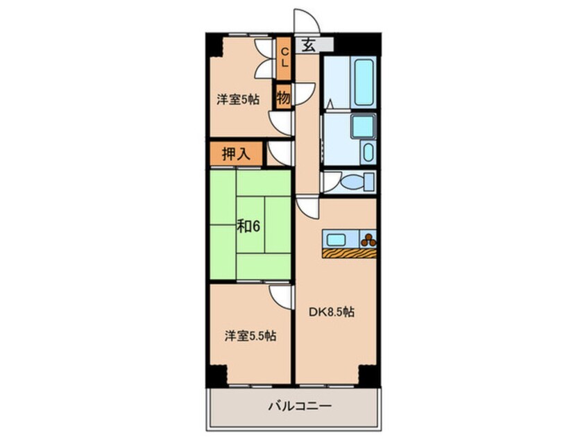 間取図 天神山マンション１号館