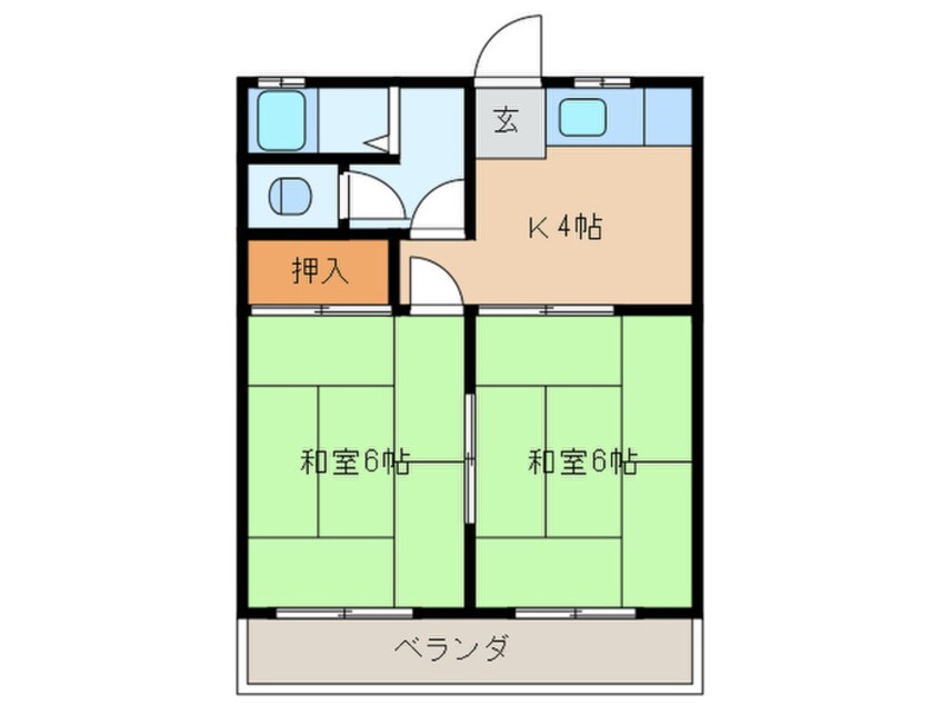 間取図 コ－ポ浜