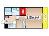 Vingt et un Bonheur表山 1Rの間取り