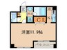シャト－泉Ⅱ 1Kの間取り