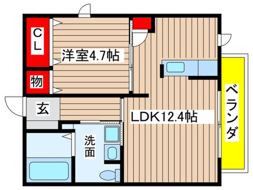 間取図 ロイヤルコート水広下