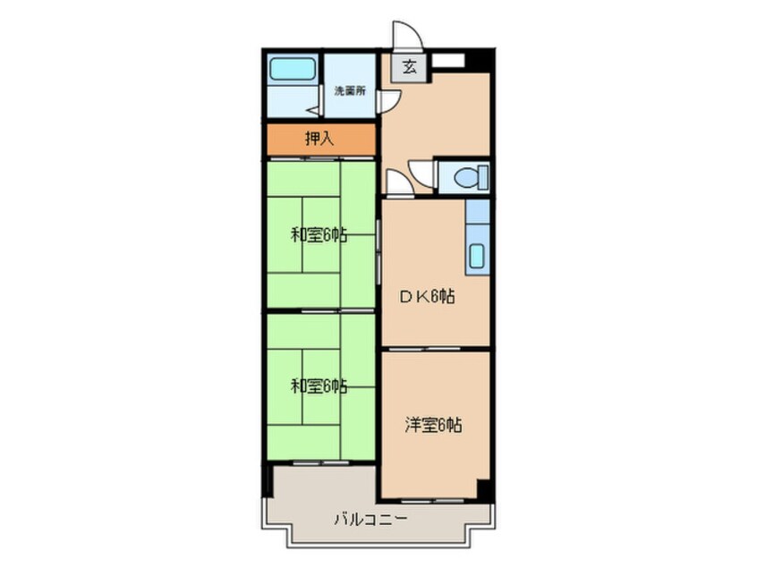 間取図 鹿乗グリーンハイツ