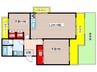 ヒルズ赤池 2LDKの間取り