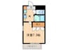 ＤＯＬＬ　ＨＯＵＳＥ又穂 1Kの間取り