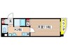 マンションリバーサイド 1Kの間取り