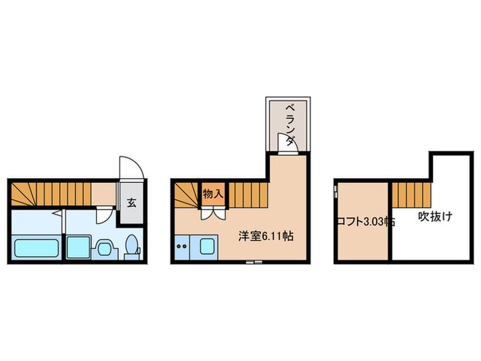 間取り図 アースクエイク上条Ｂ棟