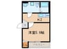 クラスティーネ中村町 1Kの間取り