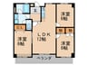 パレス鹿子殿 3LDKの間取り