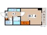 ウイステリア新瑞 1Kの間取り