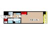 ヒルズ新栄２号館 1Kの間取り