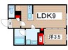 quadorKAWANA 1LDKの間取り