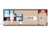 quadorKAWANA 1LDKの間取り