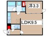 quadorKAWANA 1LDKの間取り