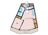 西一ビル 1LDKの間取り
