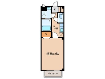 間取図 シェソワＰａｒｔ２