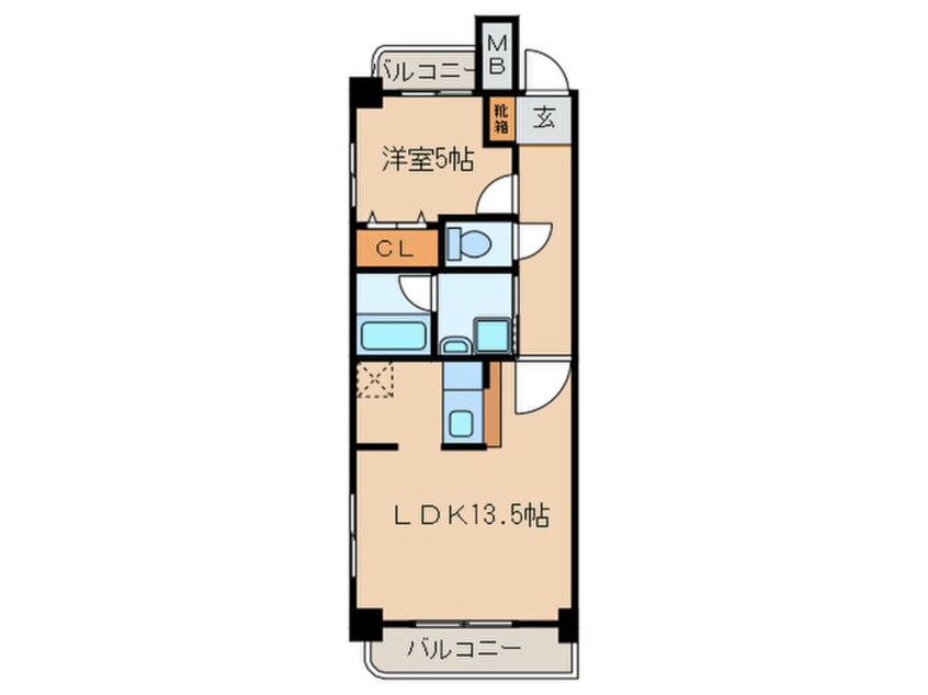 間取図 スリ－アロ－ズ中小田井