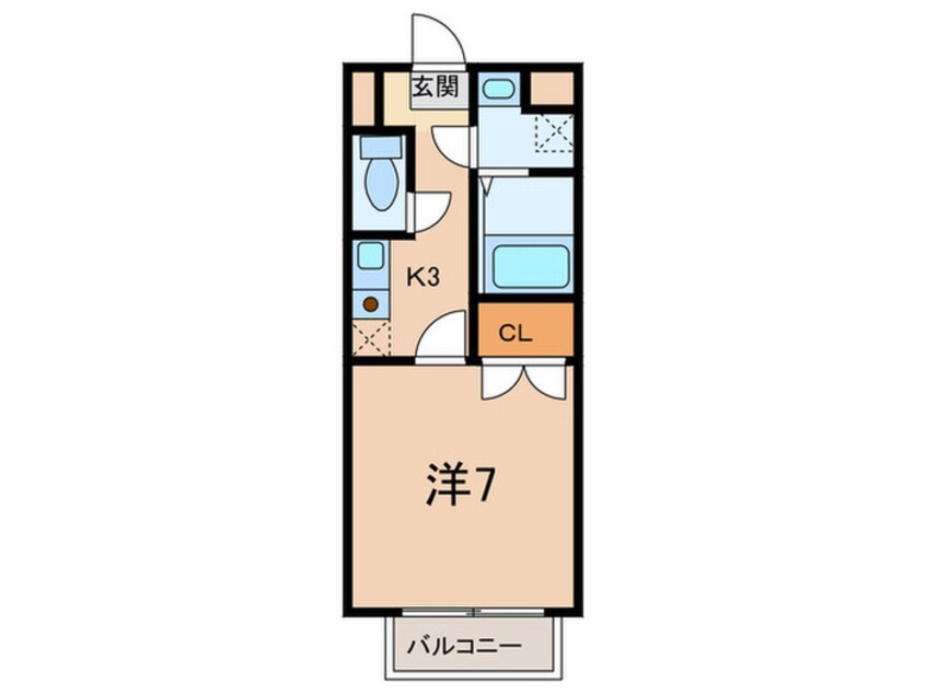 間取図 シャトー蓮池