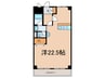 胡蝶ビル 1Rの間取り