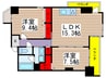 イーグルヘッド橦木 2LDKの間取り