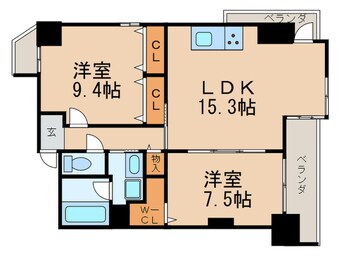 間取図 イーグルヘッド橦木