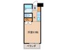花の木ハウス 1Kの間取り