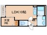 Jack komeiⅡ 1LDKの間取り