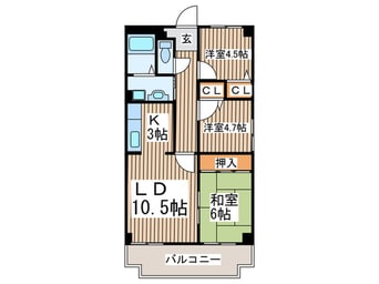 間取図 シティ・ライフ山下通