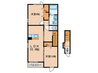 間取図 インプレス高杉Ⅱ