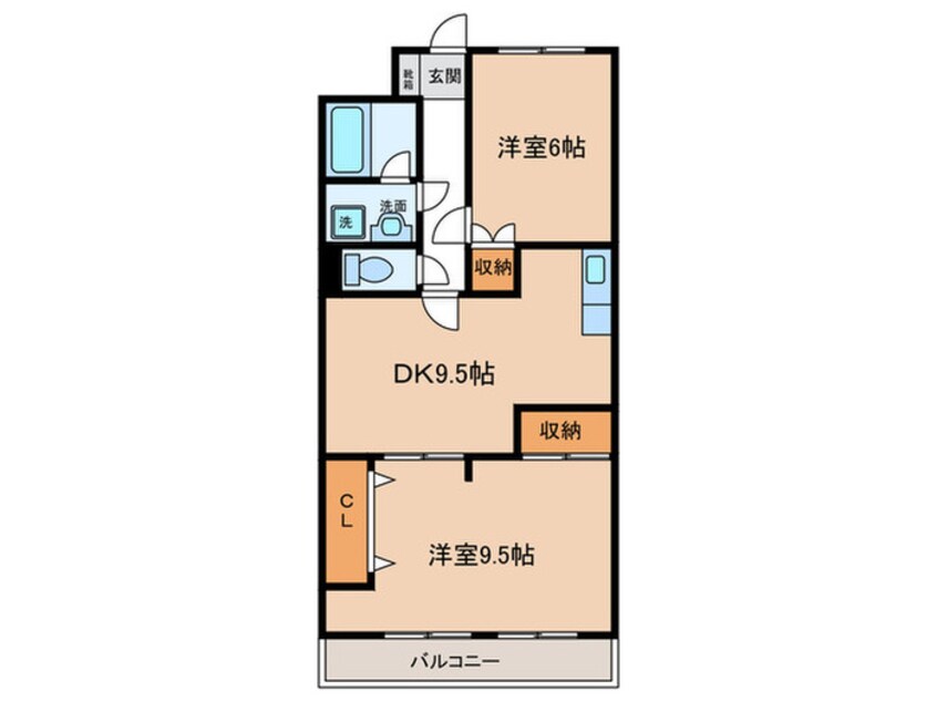 間取図 ロイヤルマンション横井