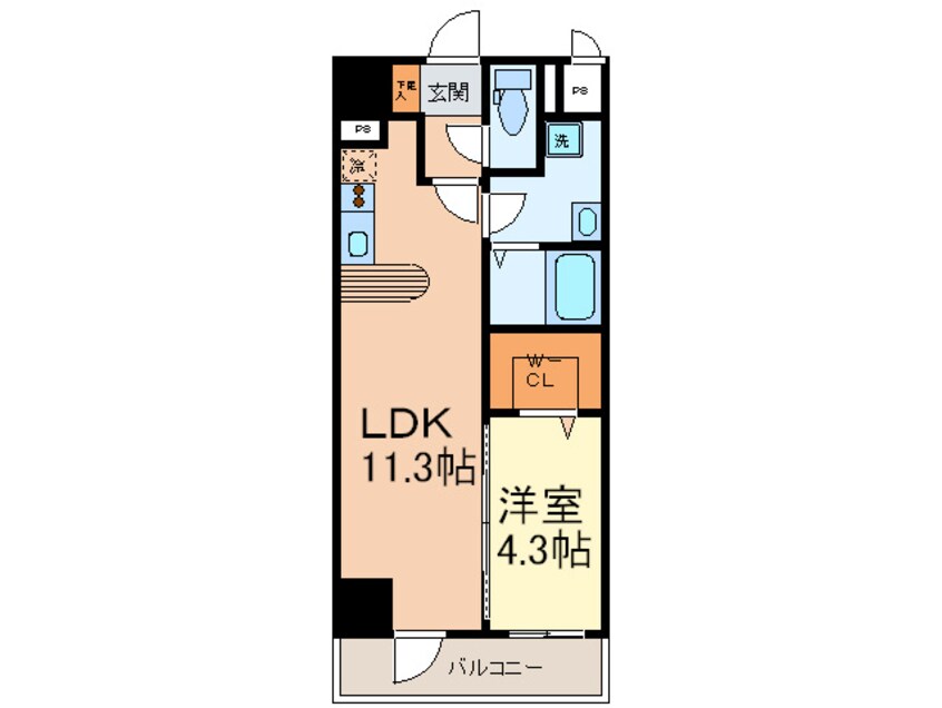 間取図 フォレシティ栄