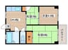 宝第一スカイハイツ(507) 3DKの間取り