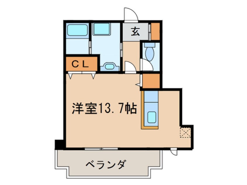 間取図 シュッドソレイユ