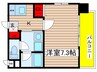 ブルームライフ新栄 1Kの間取り
