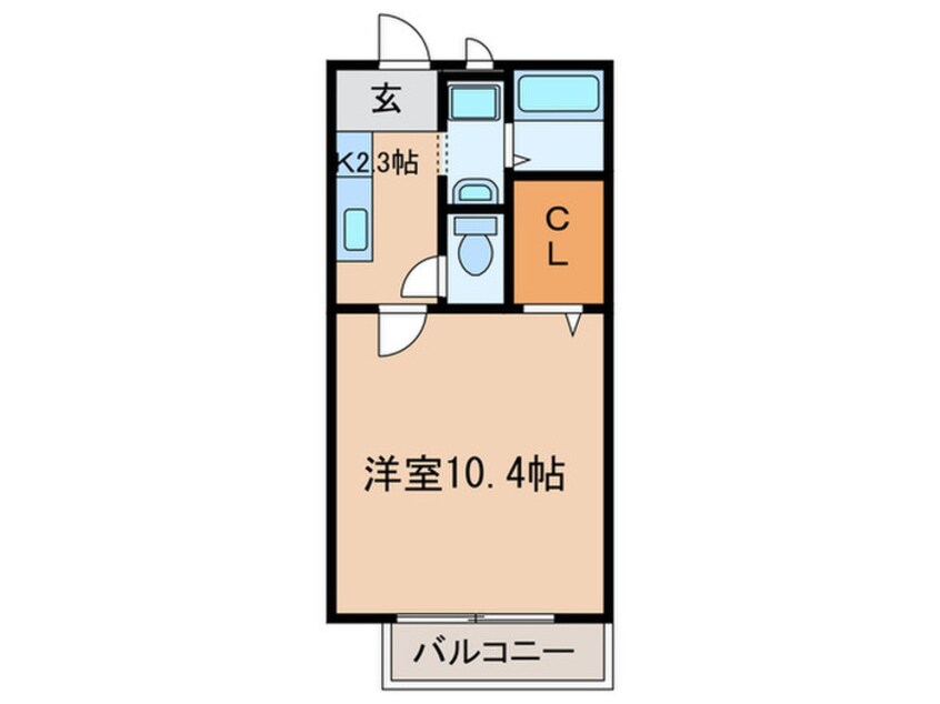 間取図 メルベイユ　Ｂ