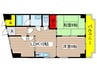 マンションあいおい 2LDKの間取り