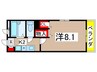 パティオ野並Ⅱ 1Kの間取り
