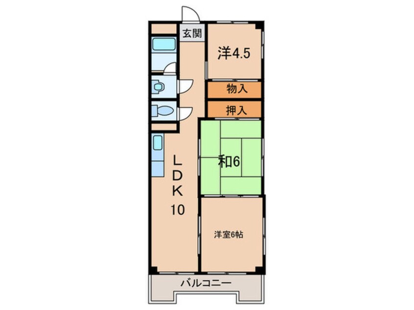 間取図 冨士見ハイツ