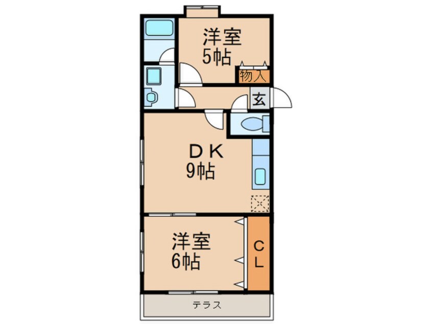 間取図 エル　アモ－ル