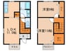 エスタンシア 2LDKの間取り