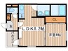 Y.R.U呼続 1LDKの間取り