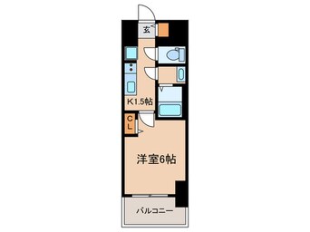 間取図 ﾌﾟﾚｻﾝｽTHE大須観音(402)