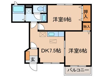 間取図 オークフォレスト明和Ⅲ