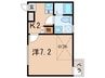 ソリッドキフネ 1Kの間取り