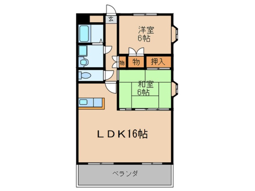 間取図 ミオパエ－ゼ本山