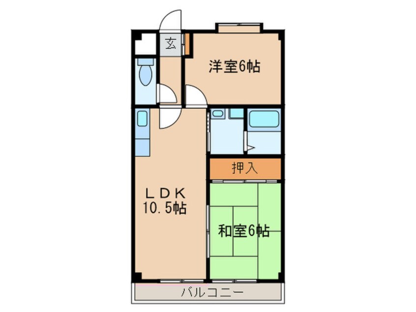 間取図 グリ－ンハイツ瑞穂