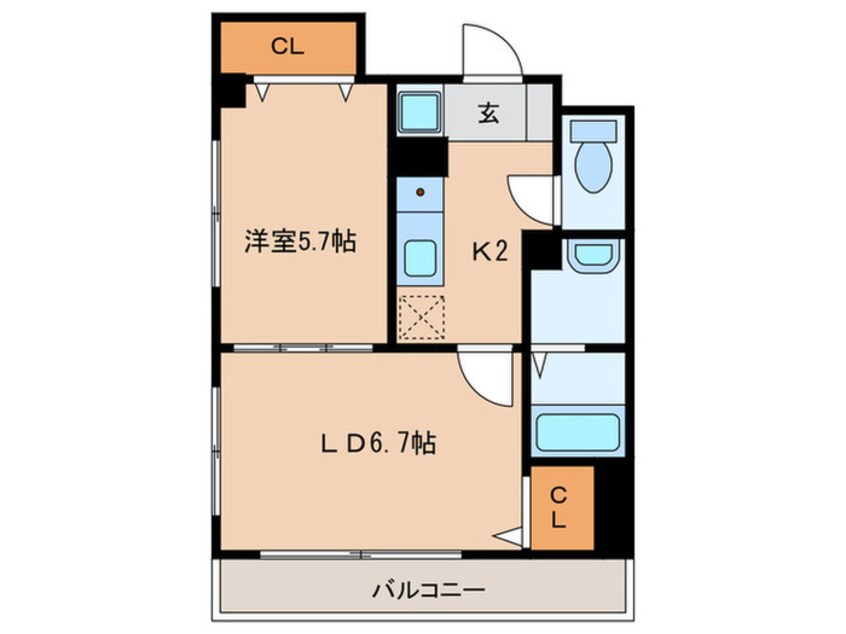 間取図 コンフォート康生