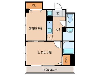 間取図 コンフォート康生